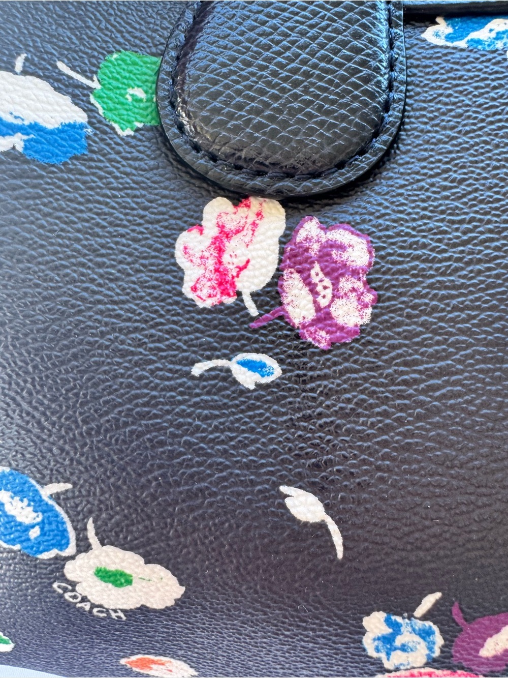 COACH Floral Mini Bennett Satchel and Zip Wallet Set - Picture 5 of 16